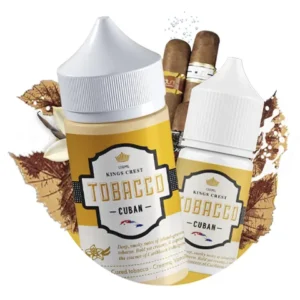 King Crest Cuban Tobacco Salts 30ml líquido sabor habano ahumado