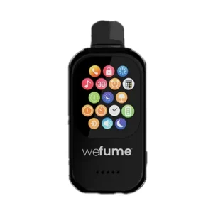 Fume WeFume 30K vapeador descartable color negro con pantalla táctil y 3 modos